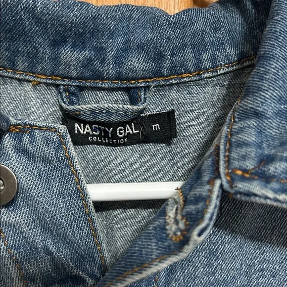 Nasty Gal Denim Vest with Metallic Accents - Picture 3 of 3